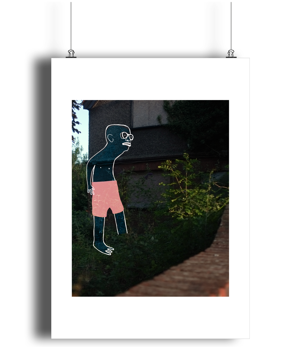 Low Res Alan In Your Garden - Art Print